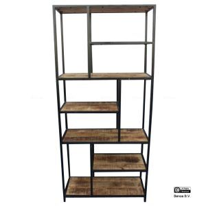 Iron Bookrack with Wooden Shelves 84