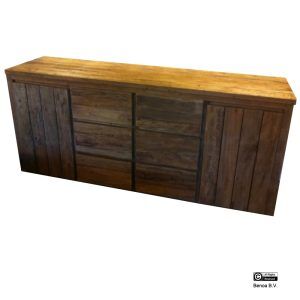 Bridge 2 Deur 6 lade Dressoir Teak 200