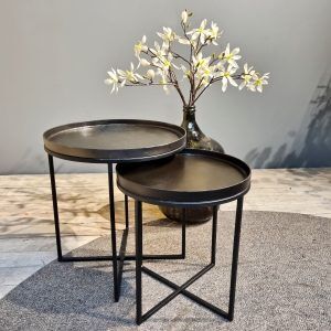 Lead & Bronze Side Table 52/46