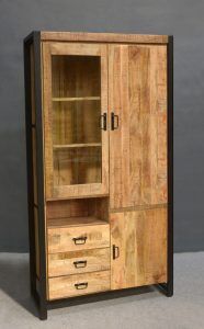 Britt vitrine cabinet open right side