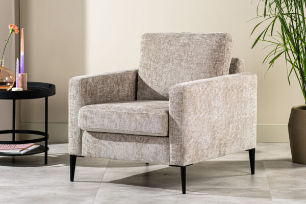 1 zits fauteuil, stof Elite, E720 champagne foto 1