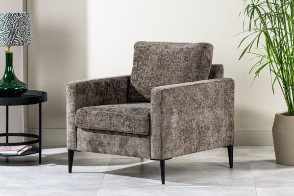 1 zits fauteuil, stof Elite, E840 bruin foto 1