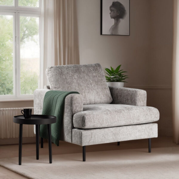 1 zits fauteuil, stof Haga 30, E720 champagne foto 1