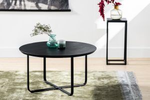 Salontafel rond, 75 cm, B340 zwart