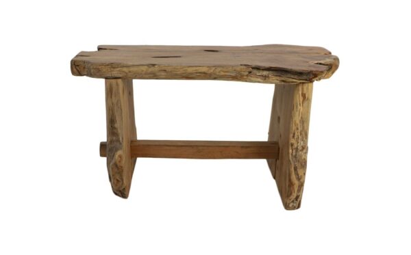 Teak bench – 80x40x45cm – Natural teak foto 1