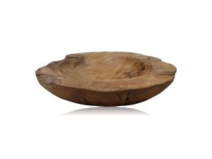 Fruitschaal large - ø38-45 cm - blank - teak