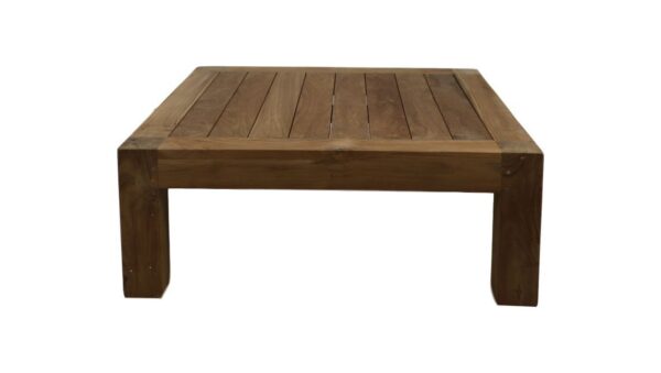 Lounge tuintafel Aruba – 80x80x30 – Naturel – teak foto 1