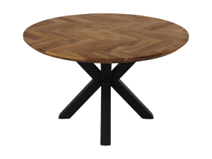 Tafel Fishbone Rond- ø100*76 - Naturel - Eiken