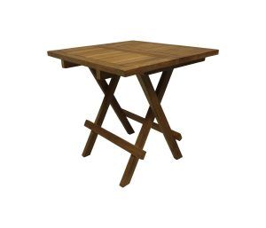 Uitklapbare picknick tafel - 50x50x50 - Naturel- Teak