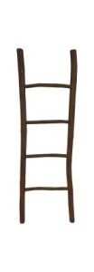 Decoratieve ladder Pank - 50x6x150 - Antiek - Teak