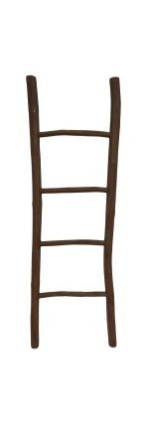 Decoratieve ladder Pank – 50x6x150 – Antiek – Teak foto 1