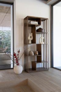 Roomdivider kast met open vakken 95x40x195 cm