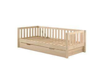 Deze FRITZ combinatie in milky pinebestaat uit een bed (90x200) en bijhorend rolbed.