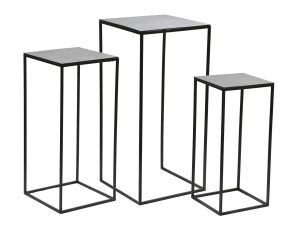 Plantenstandaard Set Van 3 - Oxidise Bruin - Aluminium/ijzer