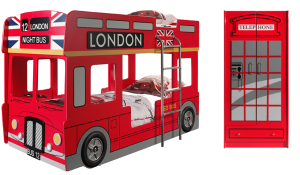 LONDEN BUS STAPELBED + KAST SCBBLB+SCWRLB