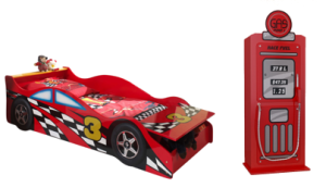 JUNIOR RACE CAR BED + POMP KAST SCTDRC+SCGTCR