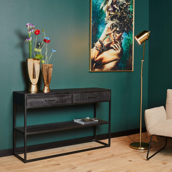 Sidetable Denver Black | 2 lades foto 1