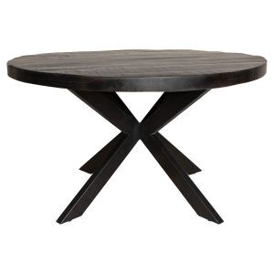 Eetkamertafel Denver Black | Rond | 140 cm