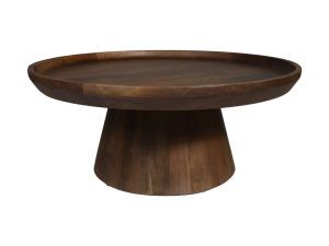 Salontafel Drum - 75x75x32 - Matt bruin - Mangohout