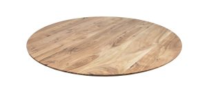 Tafelblad Zurich rond - ø80x3,8 - Naturel - Swiss edge - Acaciahout