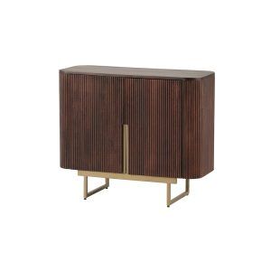 Commode 95 met 2 deuren, Mango Warm Walnut