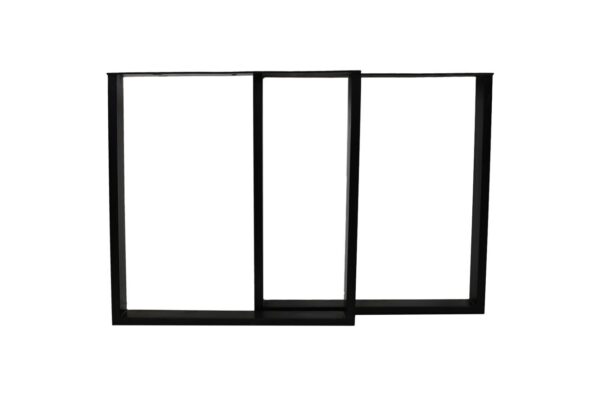 Tafelpoten – U-model – 70x10x72 – Zwart – Metaal – Set van 2 foto 1