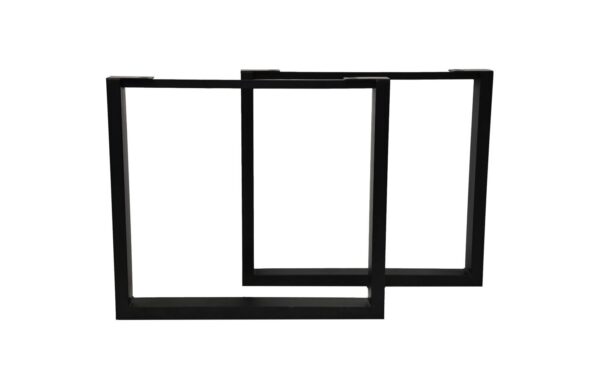 Tafelpoten – U-model – 80x10x72 cm – Zwart – Metaal – Set van 2 foto 1