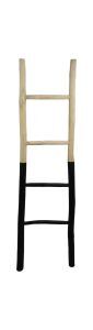 Decoratieve ladder - 45x4x150 - Naturel/zwart - Teak