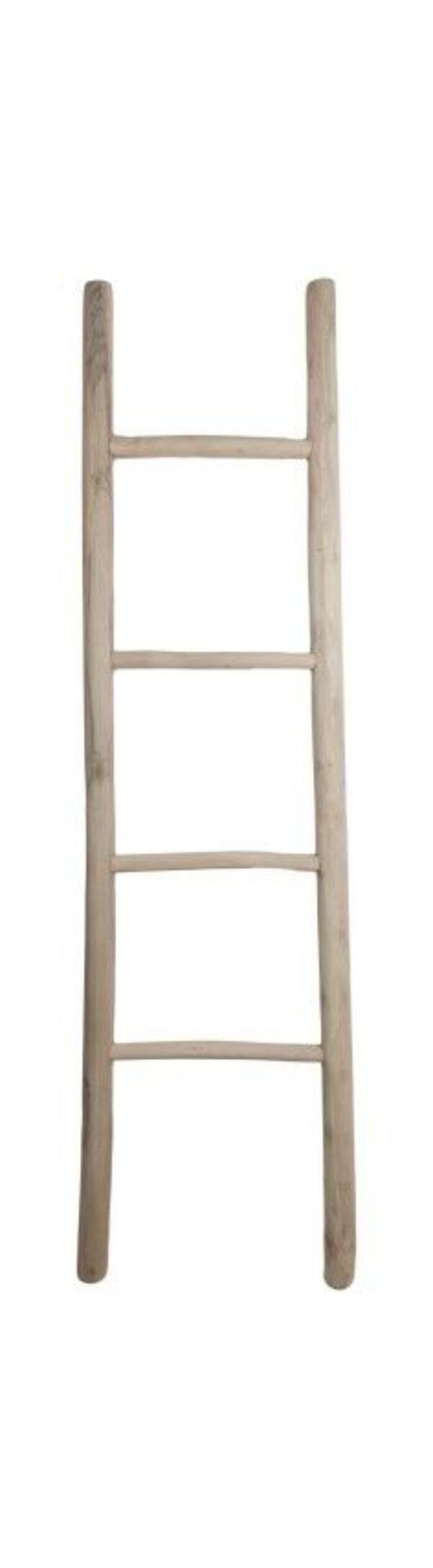 Decoratieve ladder – 35-45x5x150 – Naturel – Teak foto 1