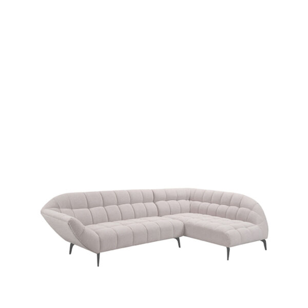 LABEL51 Bank Sorisso 2-zits+ Ottoman – Naturel – Boucle foto 1