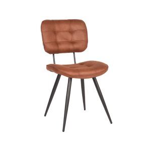 LABEL51 Eetkamerstoel Gus - Cognac - Microfiber