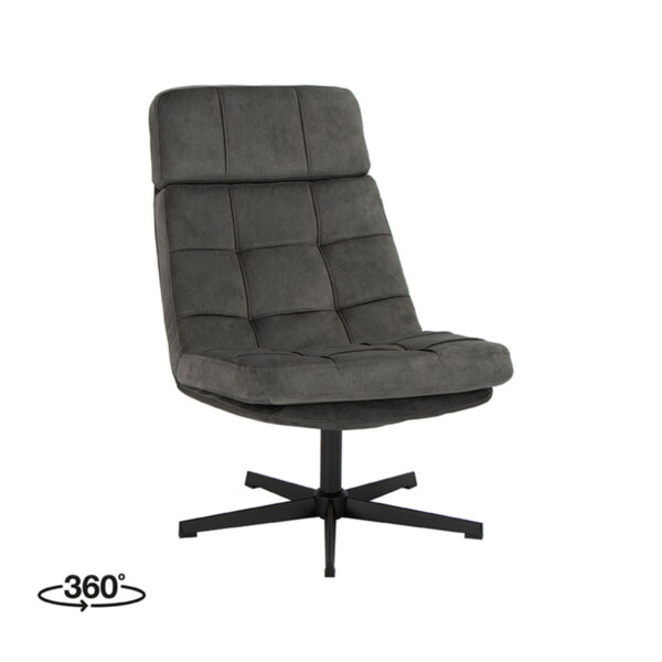 LABEL51 Fauteuil Alvar – Antraciet – Cosmo foto 1