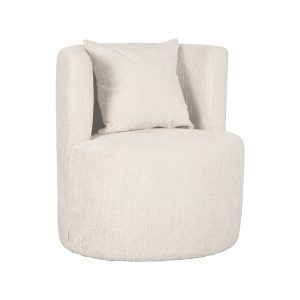 LABEL51 Fauteuil Evy - Naturel - Fluweel