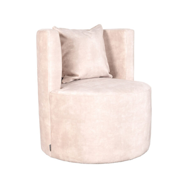 LABEL51 Fauteuil Evy – Naturel – Velours foto 1