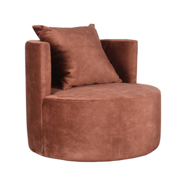 LABEL51 Fauteuil Evy – Rust – Velours foto 1