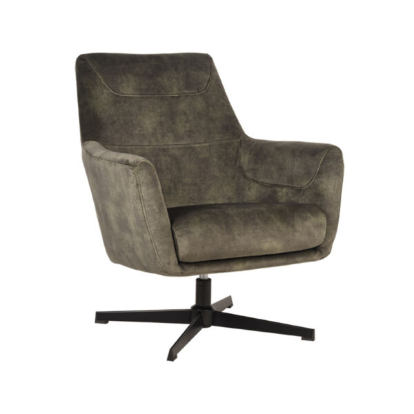 LABEL51 Fauteuil Toby – Hunter – Velours foto 1