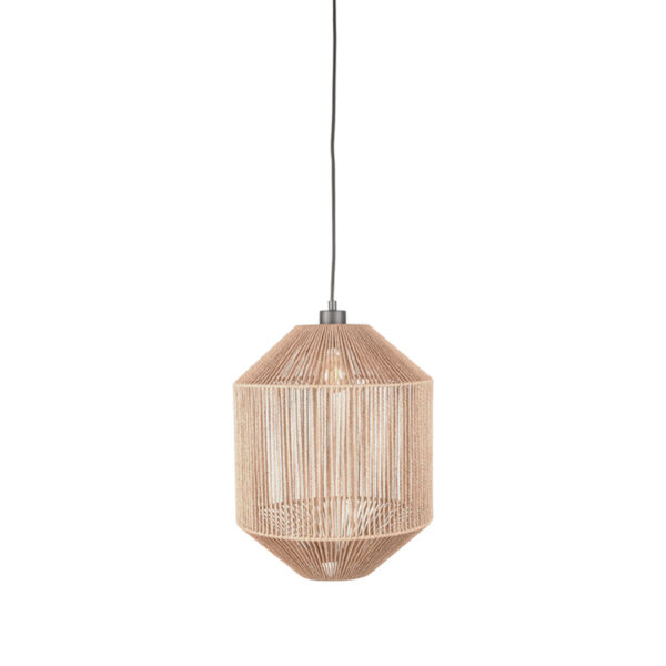 LABEL51 Hanglamp Ibiza – Naturel – Jute – 1-Lichts Cilinder foto 1