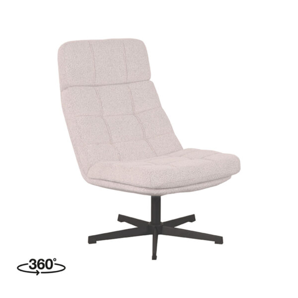 LABEL51 Fauteuil Alvar – Naturel – Boucle foto 1