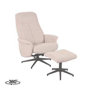 LABEL51 Fauteuil Bergen - Naturel - Boucle