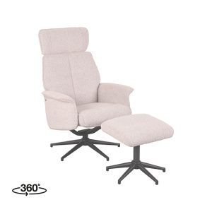 LABEL51 Fauteuil Verdal - Naturel - Boucle