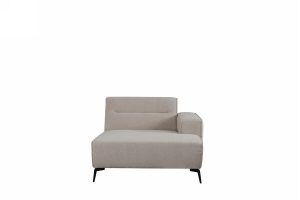 LABEL51 Bank Nero - Naturel - Boucle - Long Chair Arm Rechts VS