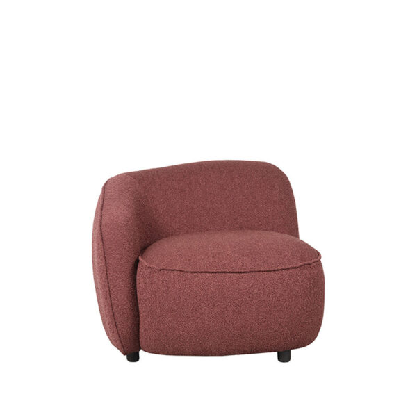 LABEL51 Fauteuil Livo – Winered – Boucle foto 1