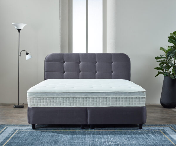 Dreamhouse Boxspring Rondo Velvet – 160×200 – Antraciet foto 1