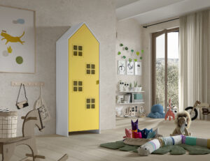 CASAMI BRUGES kast met deur in more yellow.