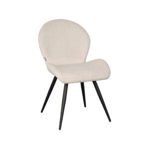 LABEL51 Eetkamerstoelen Sky - Ivory - Teddy