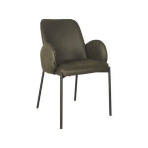 LABEL51 Eetkamerstoelen Jari - Army green - Microfiber