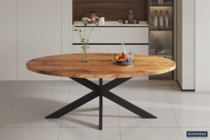 Tafel 'Alexa' 200 cm Ovaal Mango hout (2c)