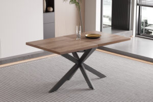 Uitschuifbare tafel 'Kos' 160-200 cm Donkerbruin (2c)