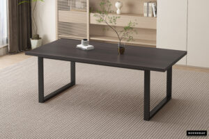 PROMO - Tafel 'Alexander' 200 cm Decor Donkerbruin (2c)