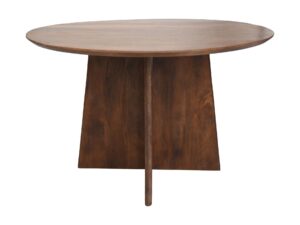 Ronde eettafel - 120x120x77 - Bruin - Mangohout